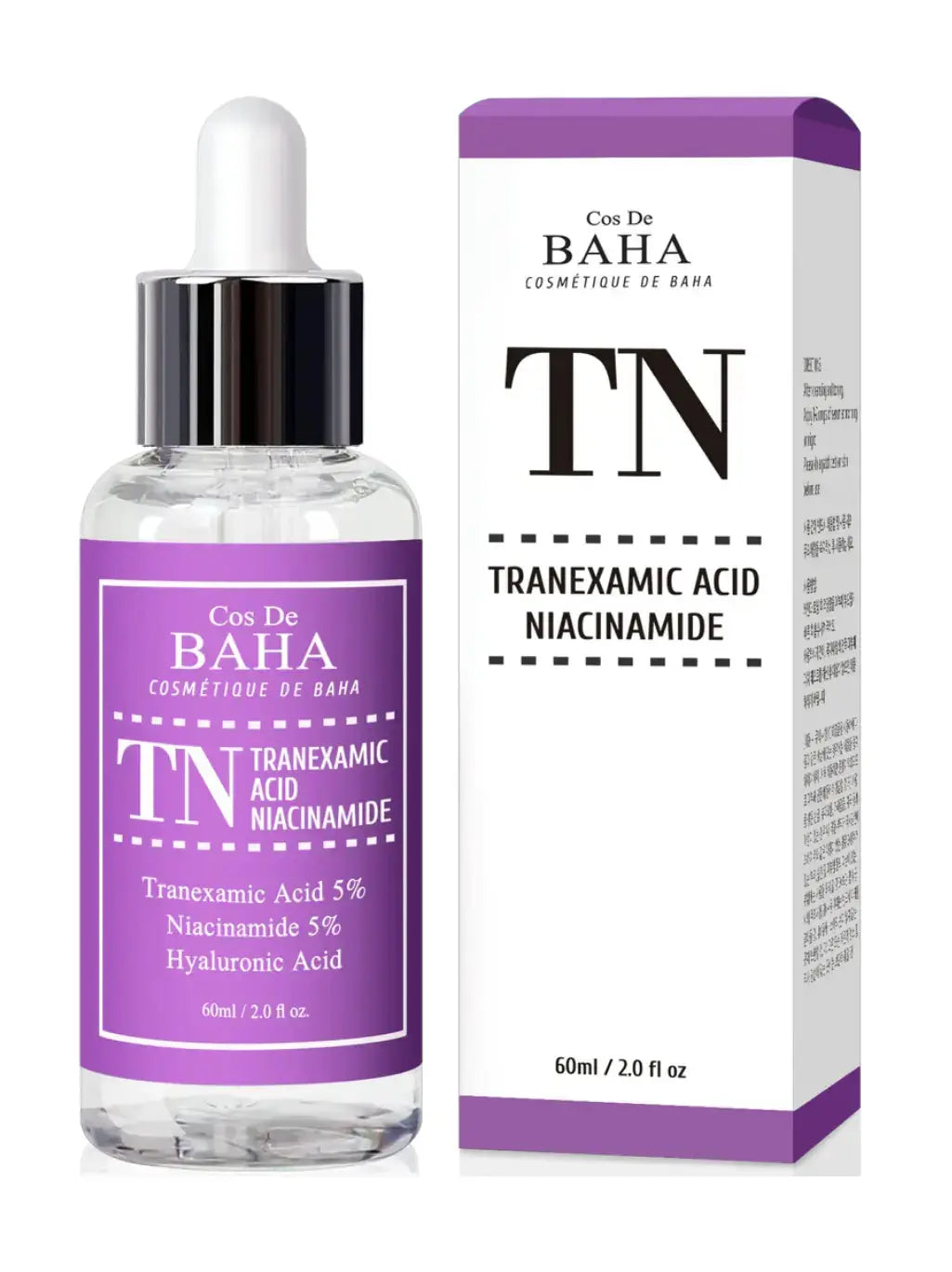 Cos De Baha Tranexamic Acid 5% + Niacinamide 5% Serum – 60ml Cos De BahaGreenhouse Mall Suit 25, Ngong Road, Nairobi Kenya
