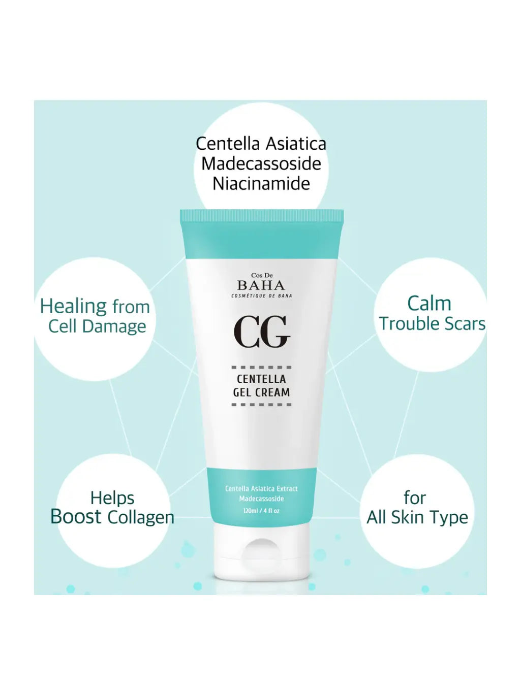Cos De Baha Centella Gel Cream – 120ml Cos De BahaGreenhouse Mall Suit 25, Ngong Road, Nairobi Kenya