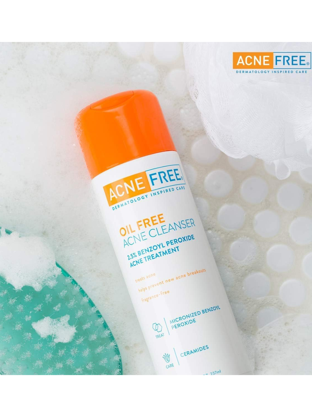 AcneFree Oil-Free Acne Cleanser with 2.5% Benzoyl Peroxide – 237ml
