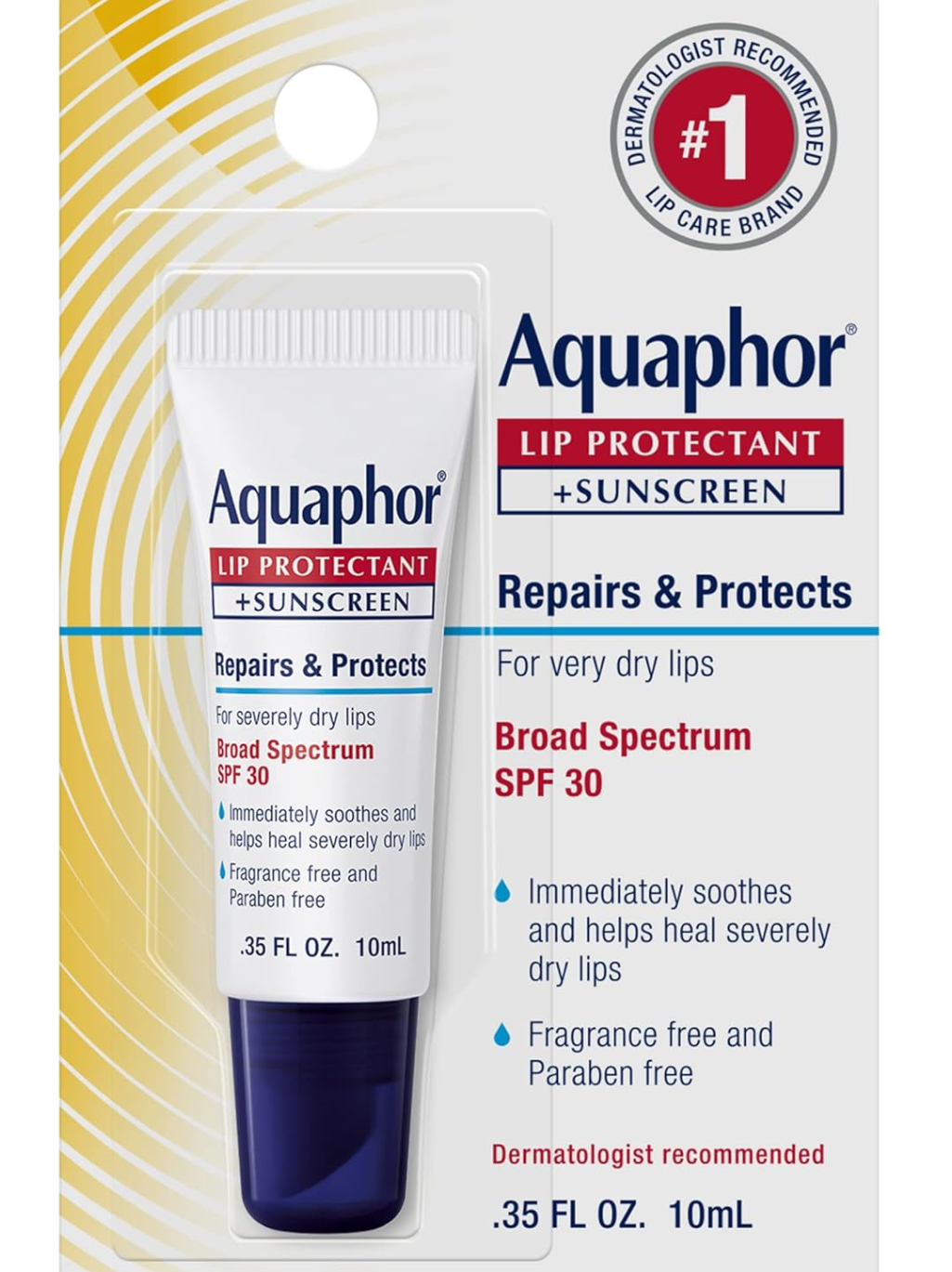 Aquaphor Lip Protectant + Sunscreen SPF 30 – 10ml