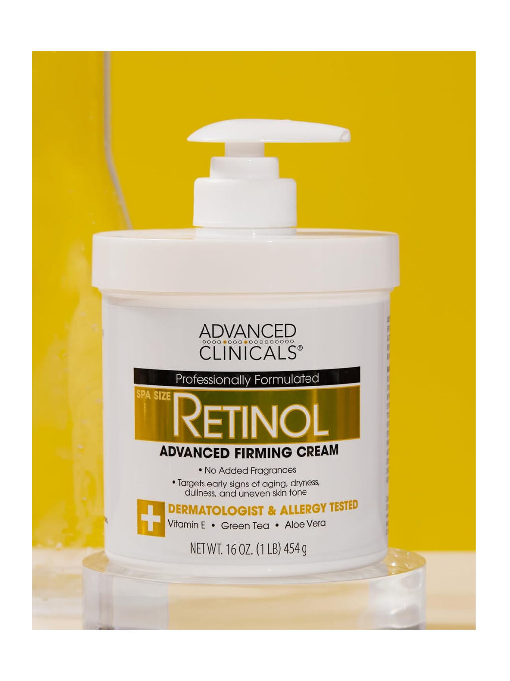 Advanced Clinicals Retinol Cream - 454g