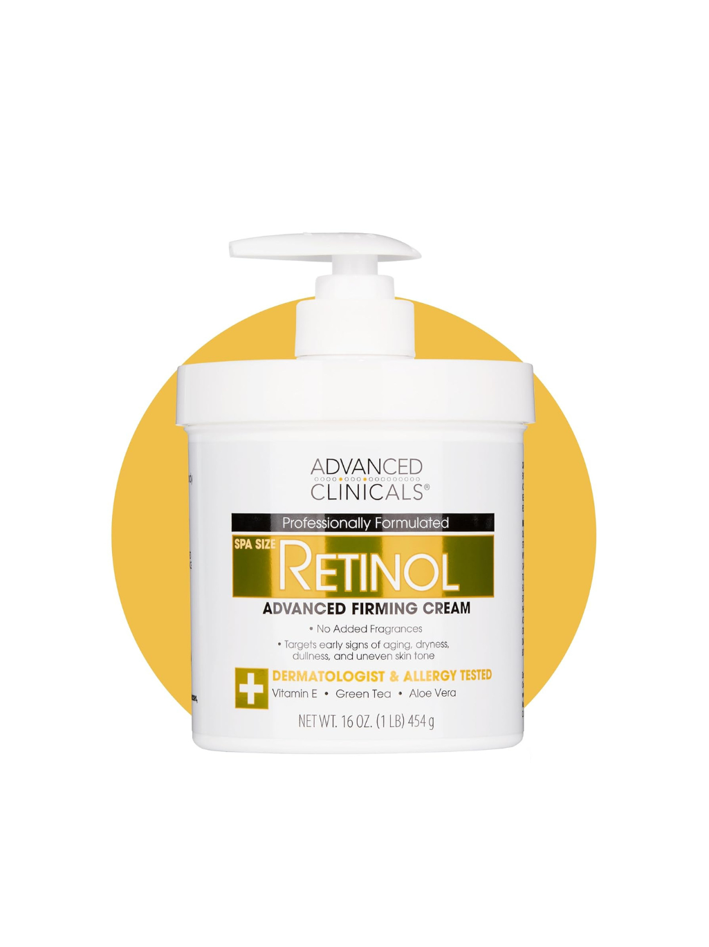 Advanced Clinicals Retinol Cream - 454g