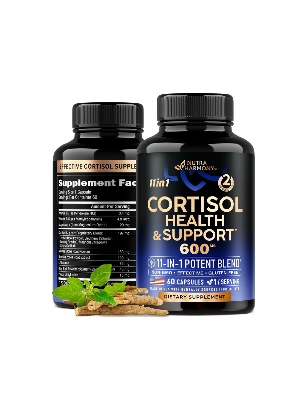 Cortisol Health & Support 600mg - 60 Capsules
