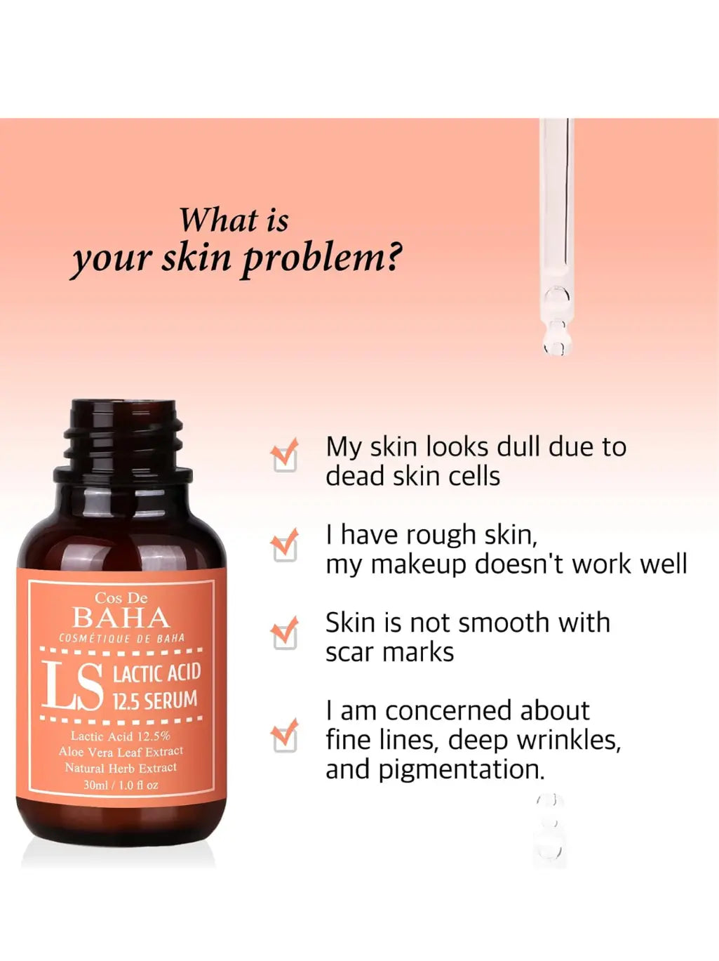 Cos De Baha Lactic Acid12.5% Face Peel Serum With Ha-30ml Cos De BahaGreenhouse Mall Suit 25, Ngong Road, Kilimani, Nairobi Kenya