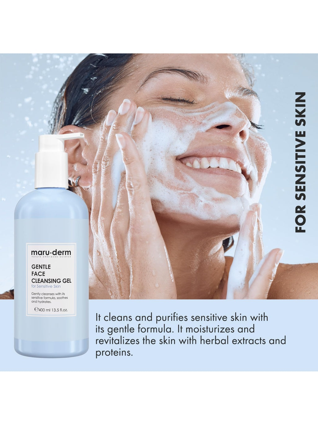 Maru-derm Gentle Face Cleansing Gel For Sensitive Skin -400ml MARU-DERMGreenhouse Mall Suit 25, Ngong Road, Kilimani, Nairobi Kenya
