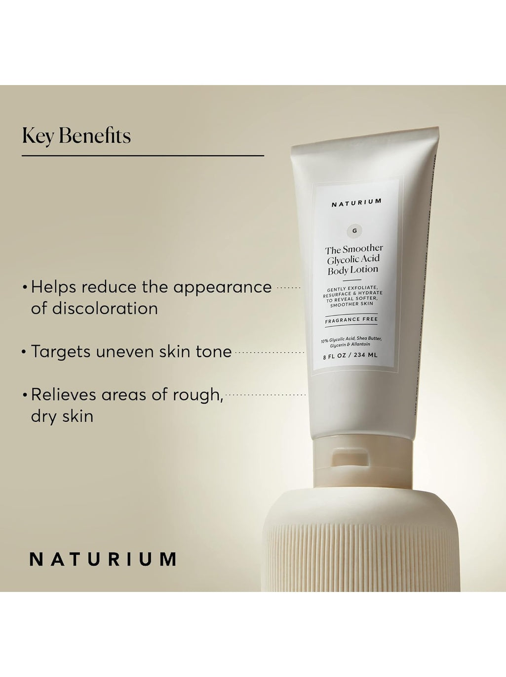 Naturium The Smoother Glycolic Acid Body Lotion-234ml NaturiumGreenhouse Mall Suit 25, Ngong Road, Kilimani, Nairobi Kenya