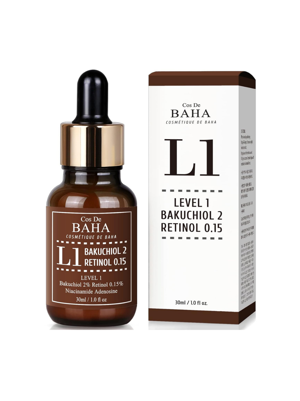 Cos De Baha Bakuchiol 2% Serum with Retinol – 30ml