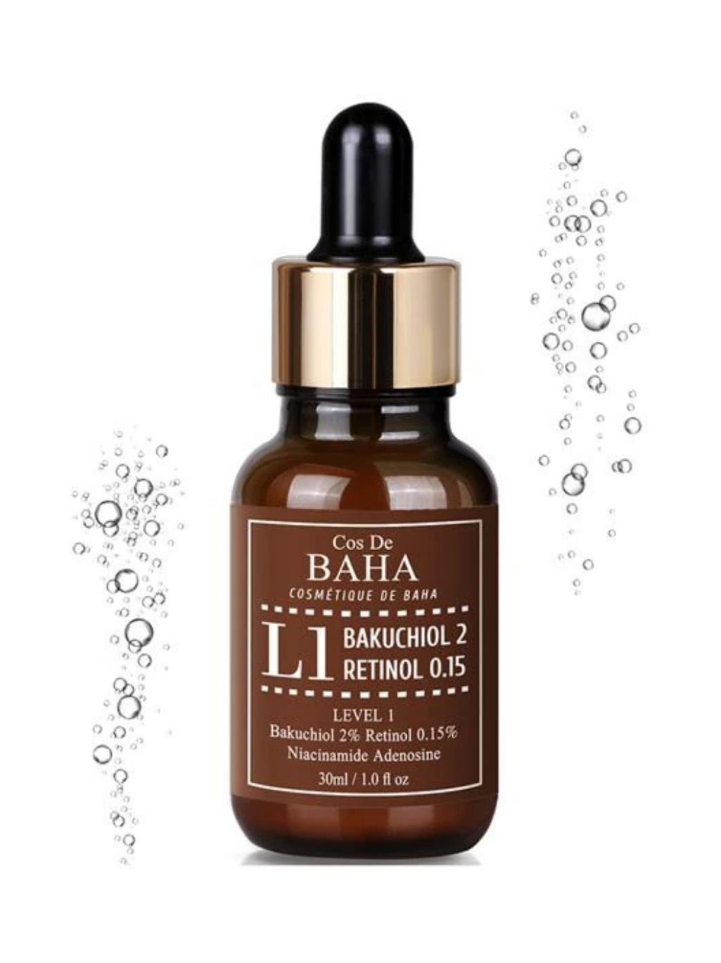 Cos De Baha Bakuchiol 2% Serum with Retinol – 30ml