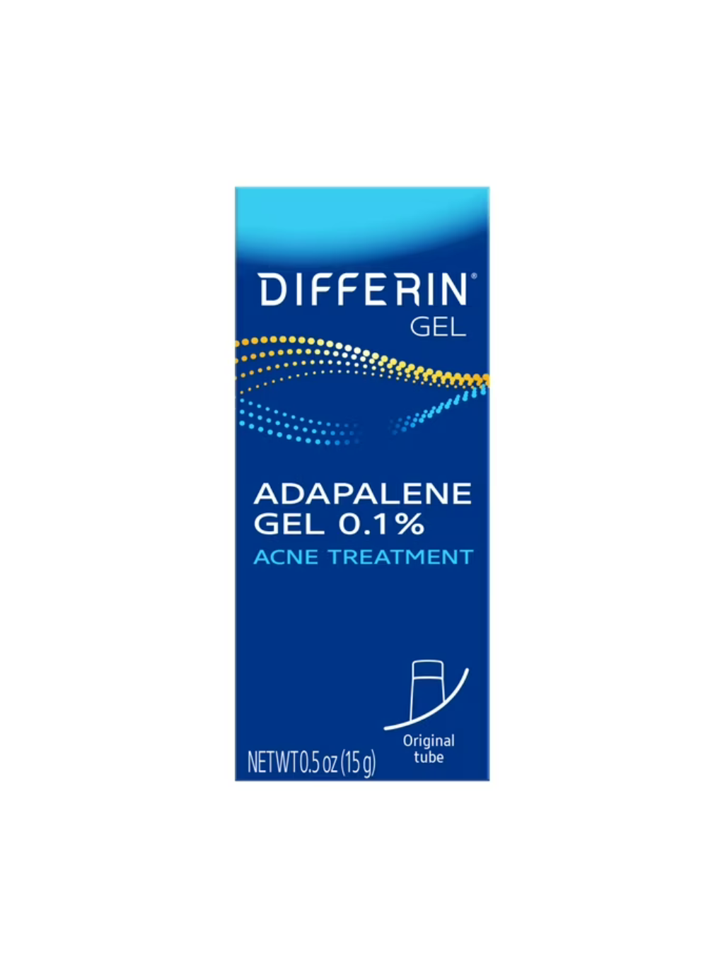 Differin Gel Adapalene Gel 0.1% Acne Treatment Tube- 15g