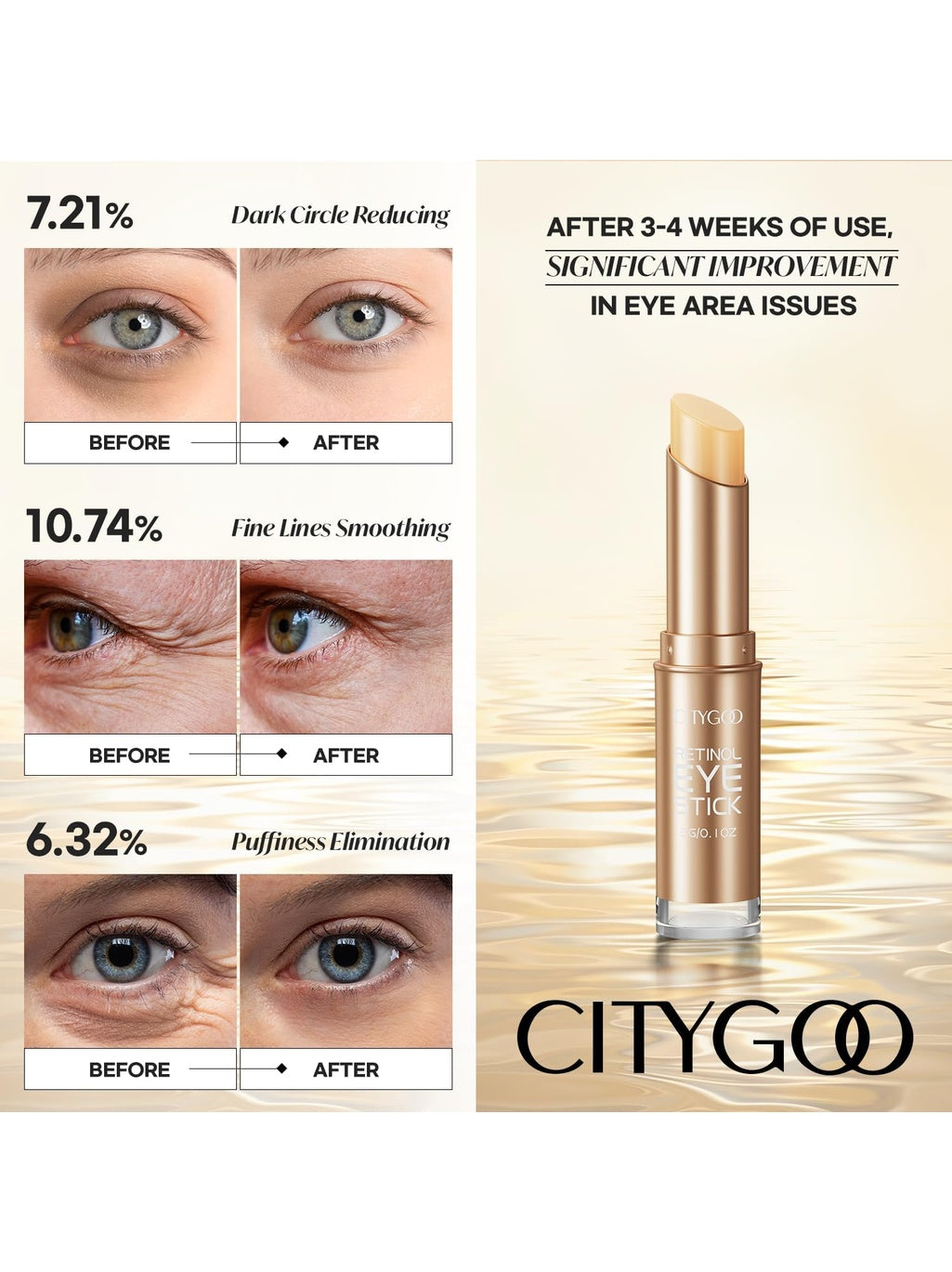 Citygoo Retinol Eye Stick -3g CitygooGreenhouse Mall Suit 25, Ngong Road, Kilimani, Nairobi Kenya