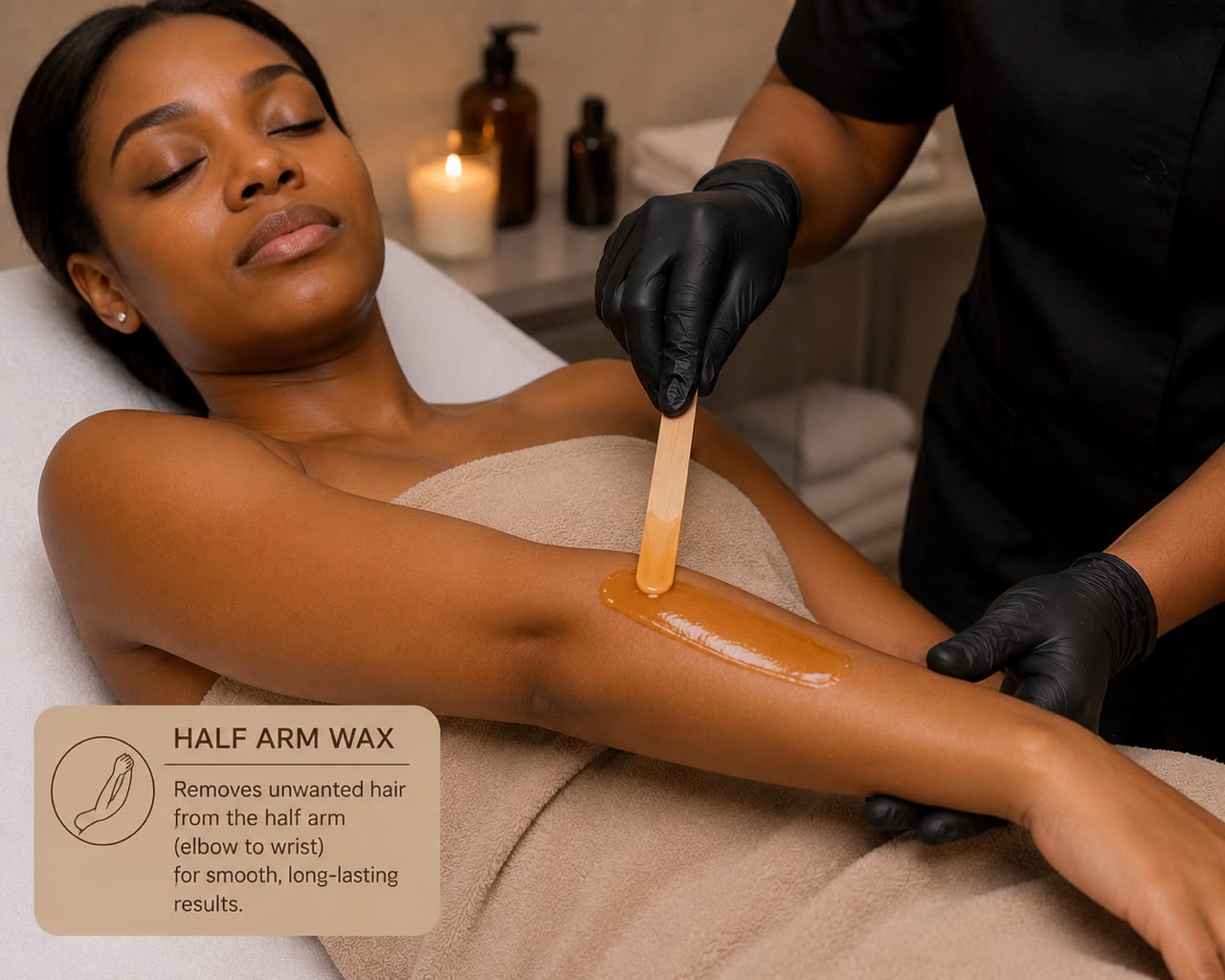 Luna Half Arm Waxing Luna Medi SpaGreenhouse Mall Suit 25, Ngong Road, Kilimani, Nairobi Kenya