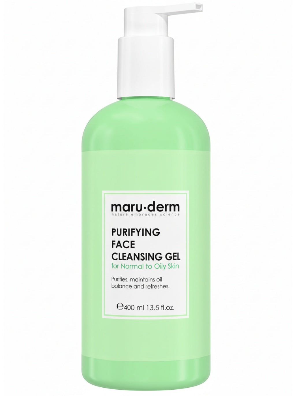 Maru-derm Purifying Face Cleansing Gel for Normal to Oily Skin 400 Ml view 1