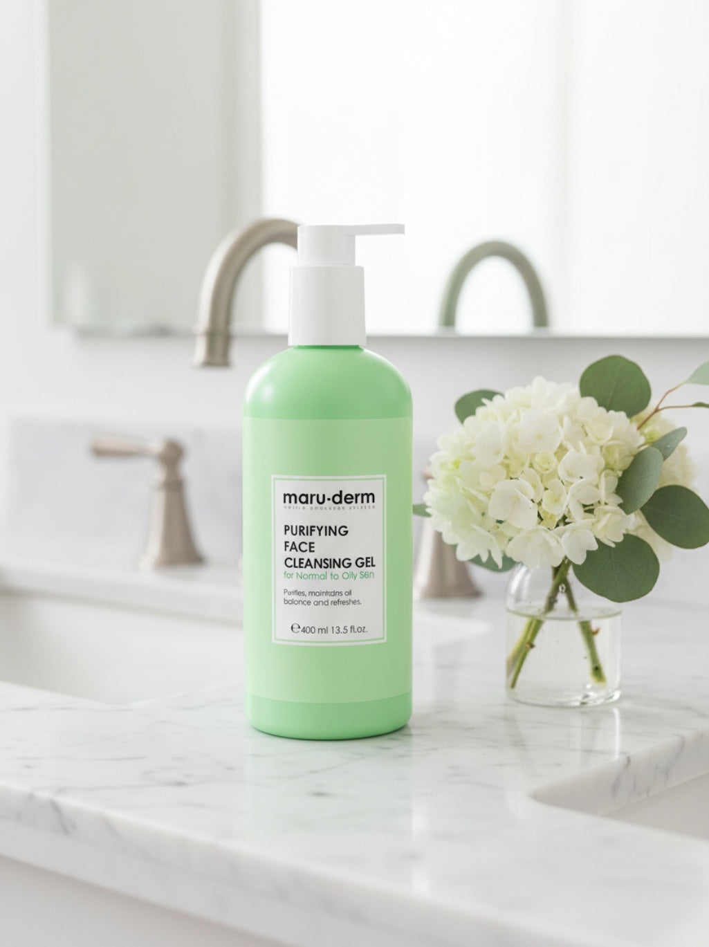 Maru-derm Purifying Face Cleansing Gel for Normal to Oily Skin 400 Ml view 2